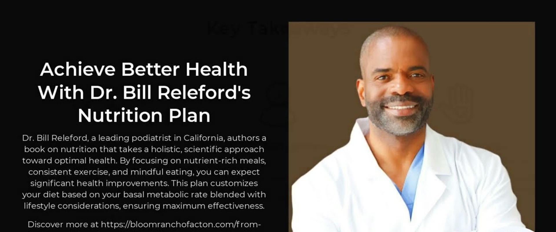 Achieve Better Health With Dr. Bill Releford's Nutrition Plan And The Role Of Black Owned Barbershops